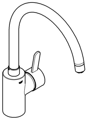 GROHE 31180000 - EUROSMART COSMOPOLITAN mosogató csaptelep, fényes króm