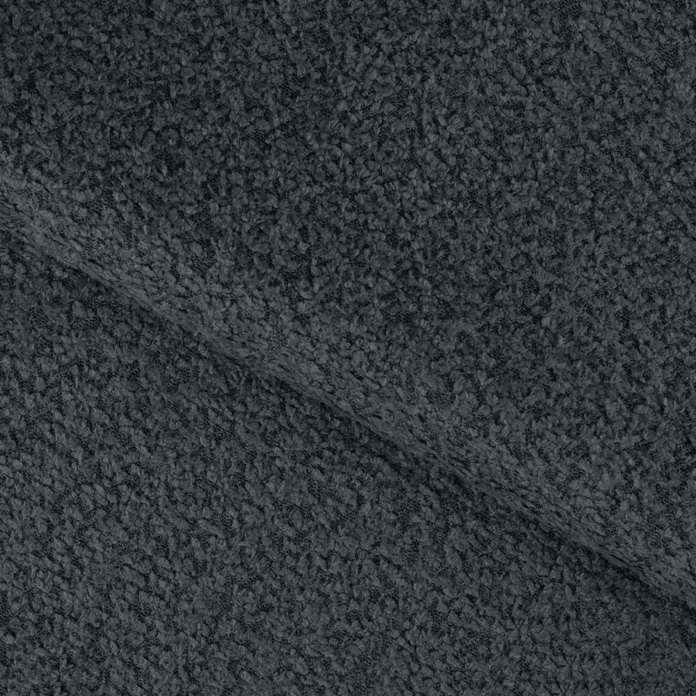 Sötétszürke buklé kinyitható sarokkanapé (jobb oldali-U alakú) Feraria – ELTAP