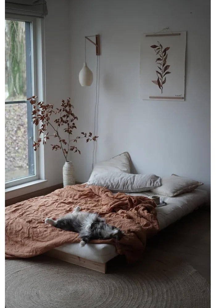 Sötétkék kinyitható kanapé 140 cm Roots – Karup Design