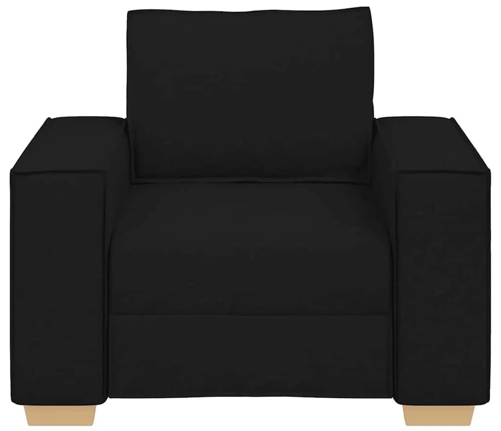 fekete szövet kanapé 60 cm