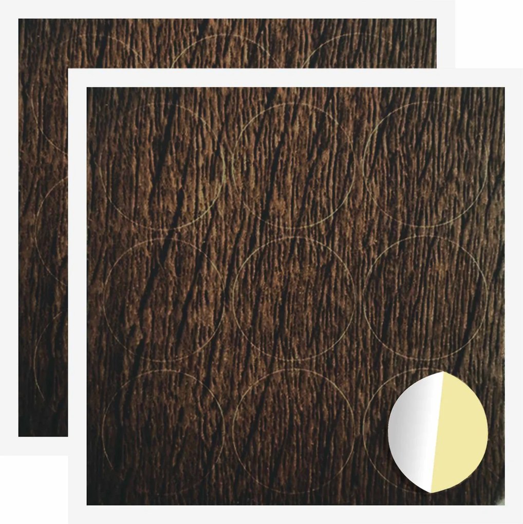 vidaXL Öntapadó csavar borító 2 pcs Barna Tölgy Ø 20 x 0,5 mm