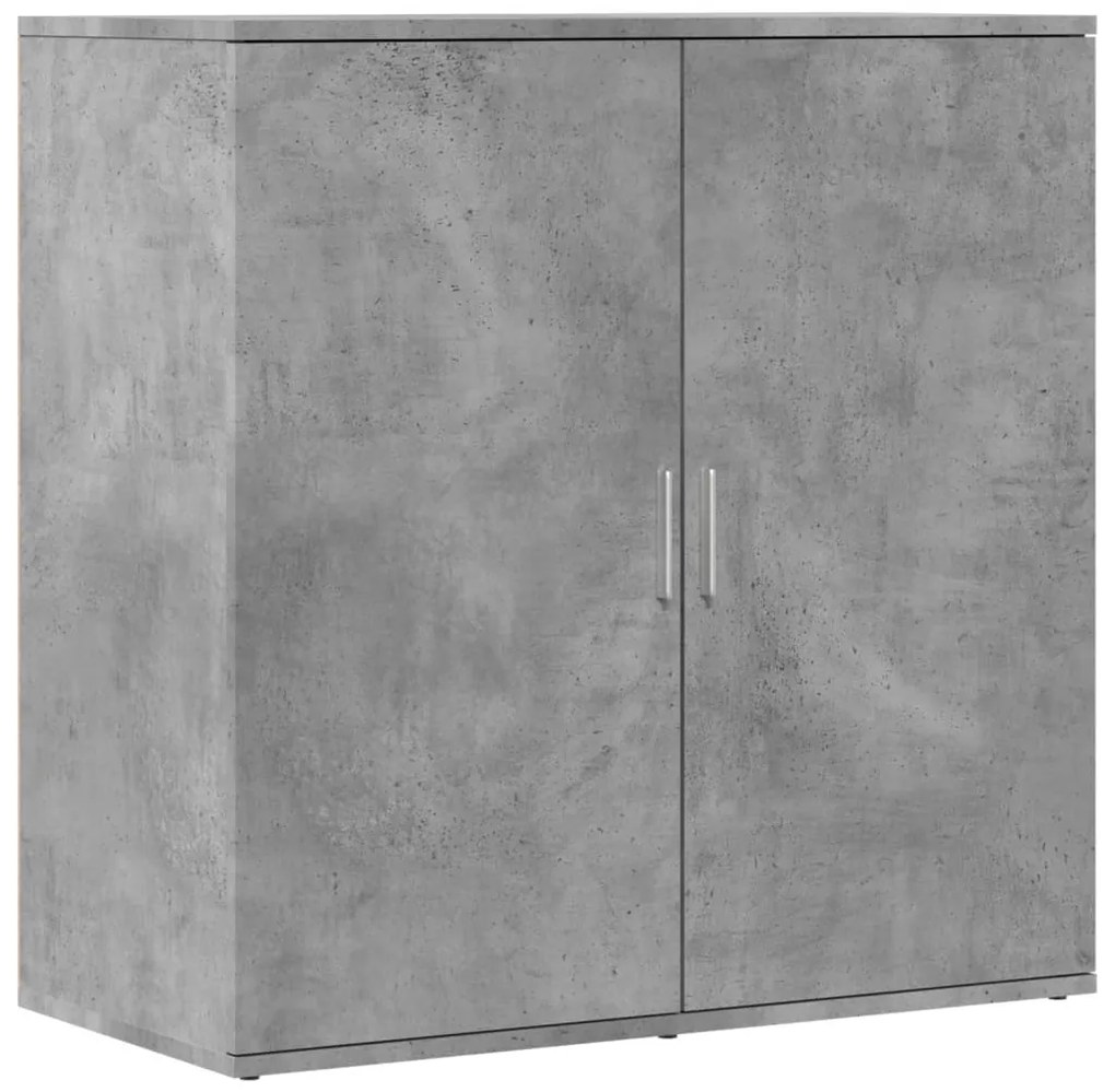 betonszürke szerelt fa tálalószekrény 79 x 38 x 80 cm