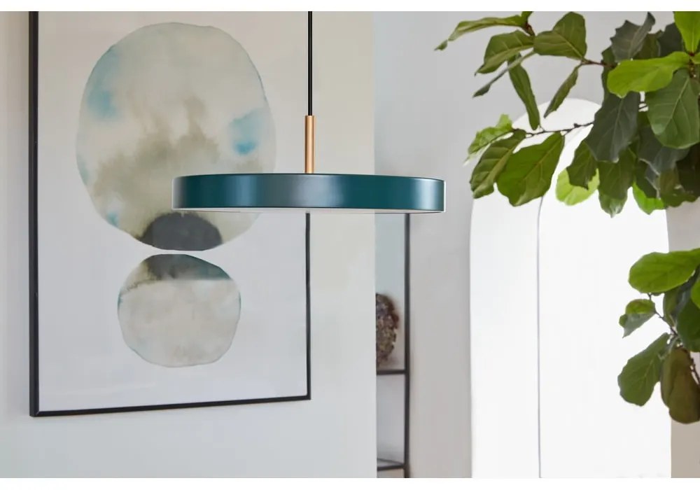 Sötétzöld LED függőlámpa fém búrával ø 31 cm Asteria Mini – UMAGE