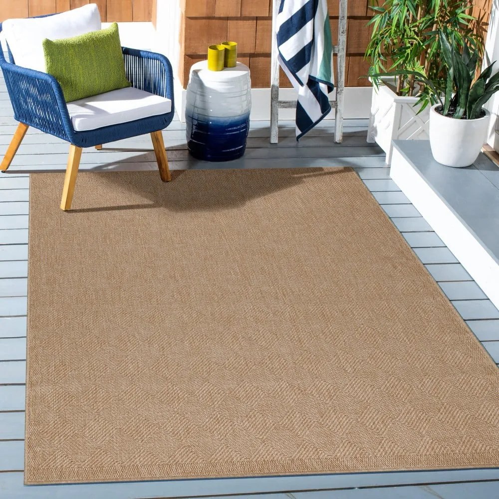 Natúr színű kültéri szőnyeg 80x150 cm Dhaka – Ayyildiz Carpets