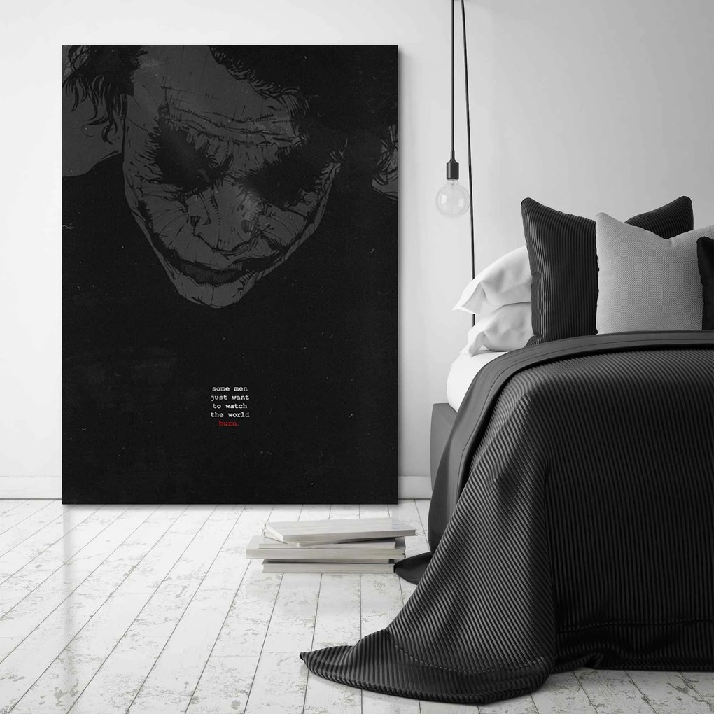 Gario Vászonkép Joker fekete-fehér - Nikita Abakumov Méret: 70 x 100 cm