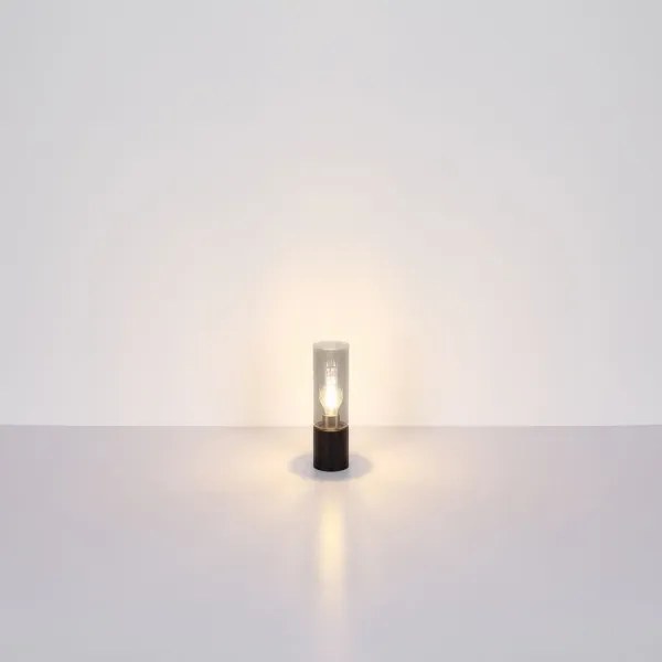 Globo 21000TB - Érintős asztali lámpa ANNIKA 1xE27/25W/230V átm. 9 cm fekete