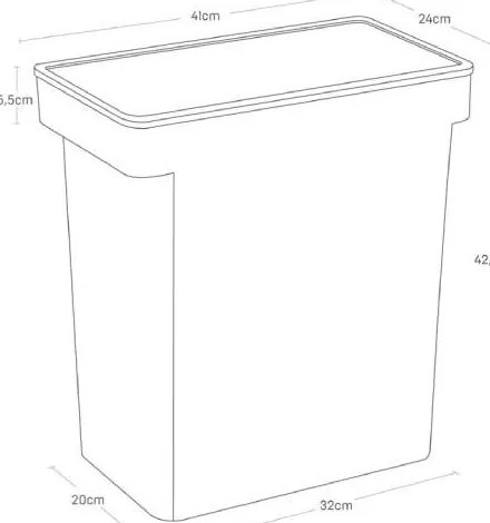 Szárazeledel tartó 25 l Tower – YAMAZAKI