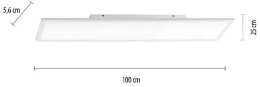 JUST LIGHT. 14682-16 -LED RGB Dimmelhető mennyezeti felületre szerelhető panel LOLA FLAT LED/28,5W/230V + távirányító