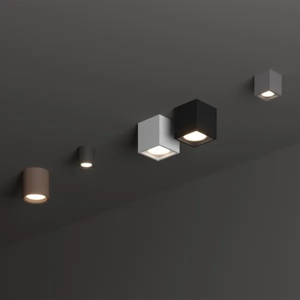 Ideal Lux - Kültéri spotlámpa TECHO 1xGU10/20W/230V 9x9 cm IP54 barna