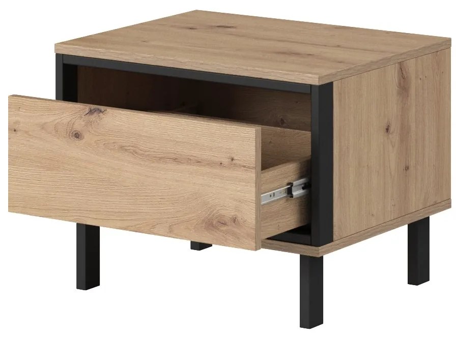 Éjjeliszekrény szett 2db. Nedra J (artisan tölgy  + antracit). Akció -15%. 1071370