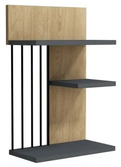 Fali polc NEZMA 60x40 cm bézs/antracit