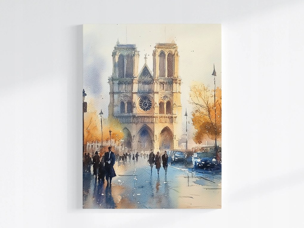 Poszter Építészet Város Párizs Notre Dame Székesegyház 75x100