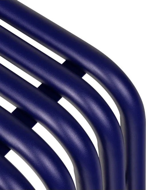 Kék fém kerti pad Nokk – noo.ma