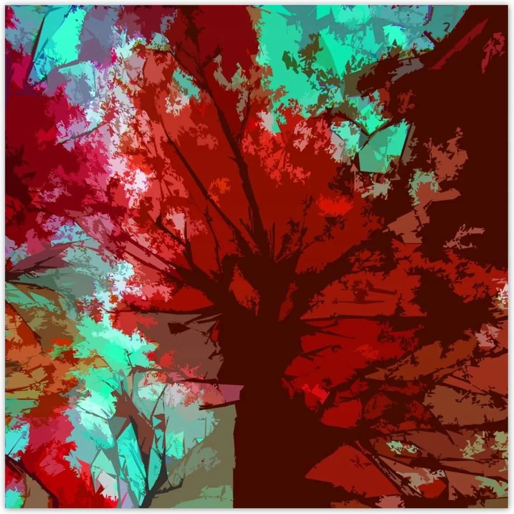 Poszterek 140x140 Őszi absztrakt