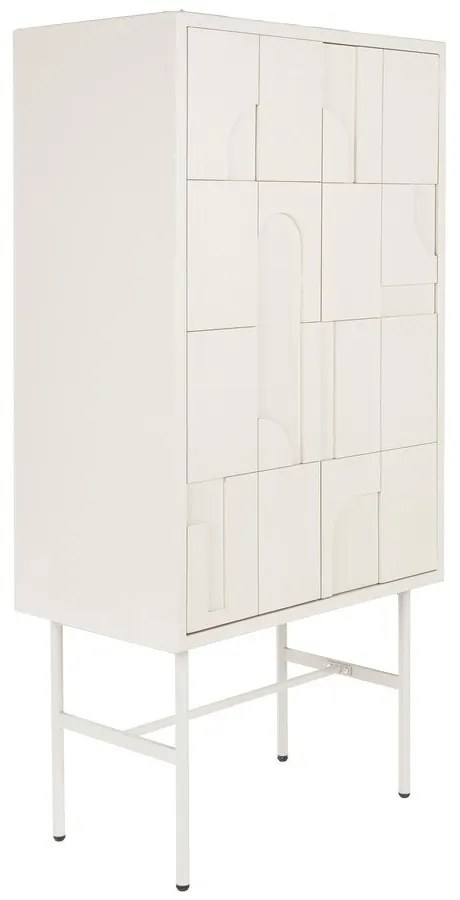 Világosszürke szekrény 70x140x40 cm Funk – White Label