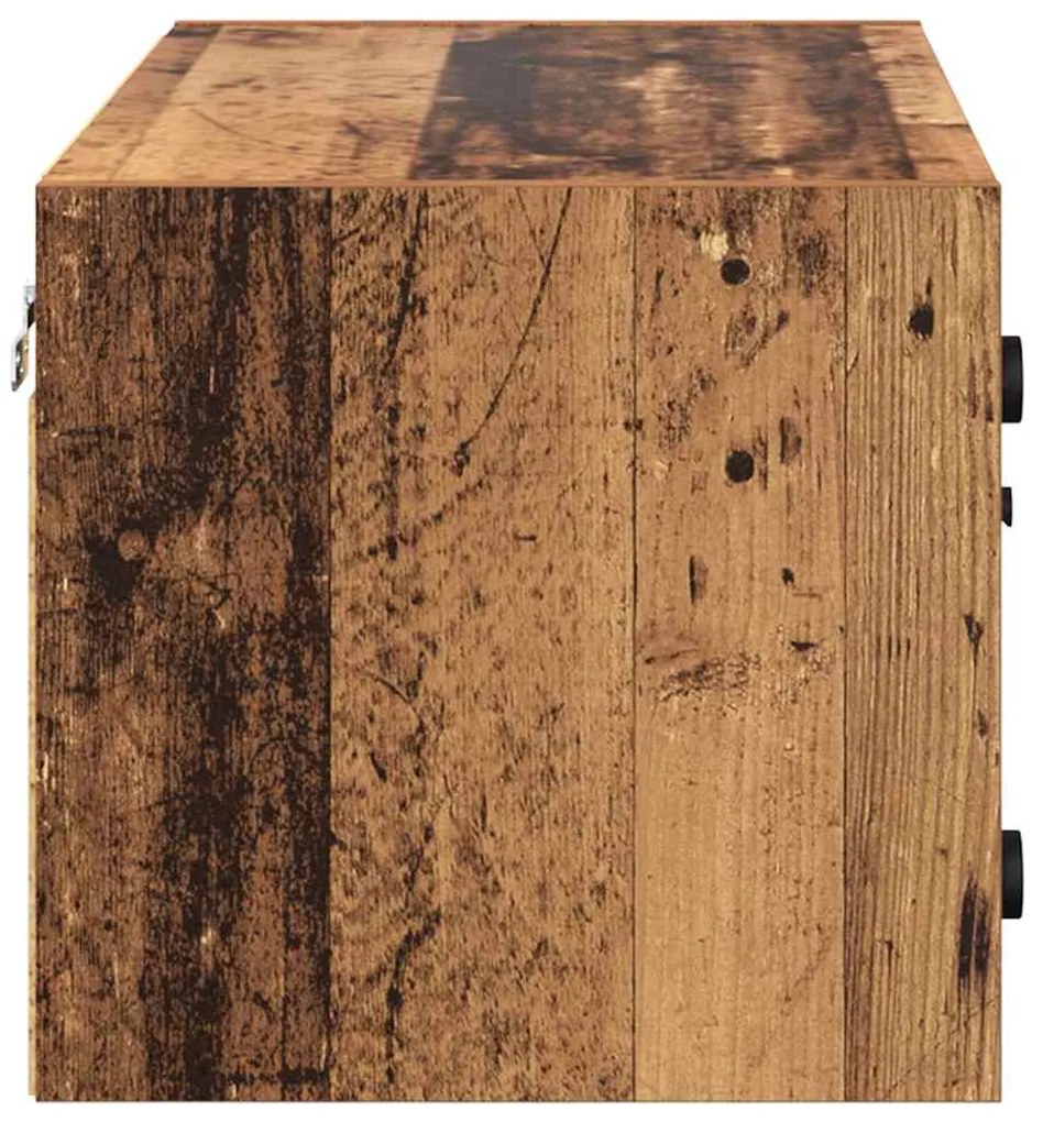 Fali Szekrény Falra szerelhető Öreg fa 68 x 37 x 35 cm Faanyag