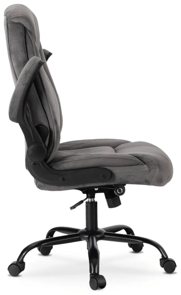 Szürke bársony irodai forgószék. COMFORT