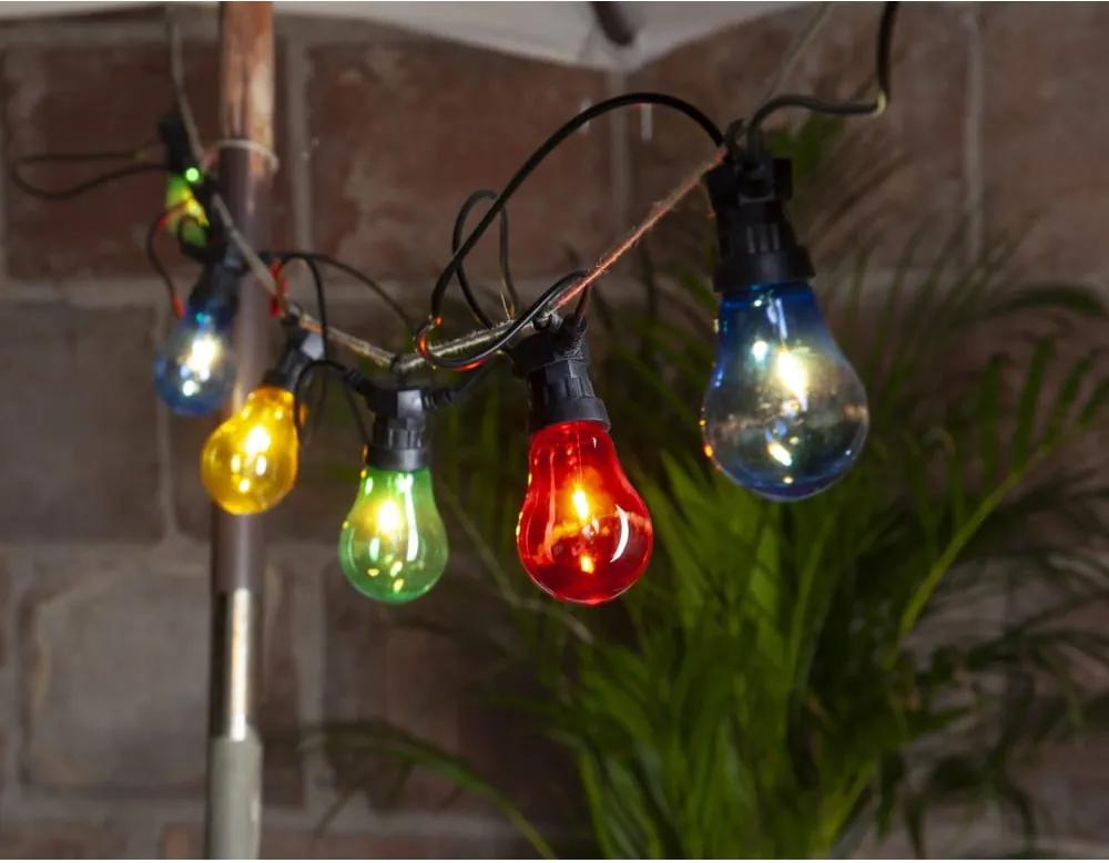 Circus színes kültéri LED fényfüzér, 10 izzó - Star Trading