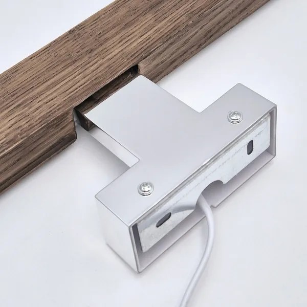 Brilagi-LED Fürdőszobai tükörmegvilágítás WOODY MIRROR LED/8W/230V IP44 tölgy/króm