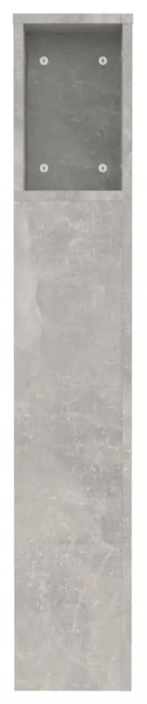 betonszürke áthidaló szekrény 120 x 18,5 x 102,5 cm