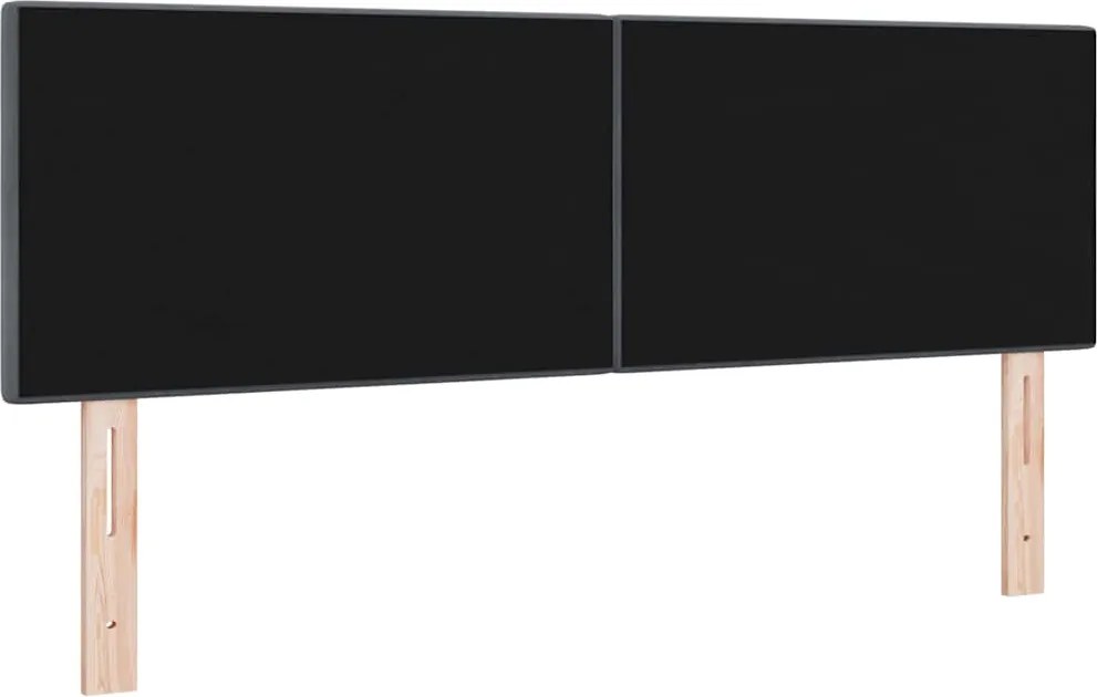 vidaXL Fejtámla Sötétszürke 160 cm Bársony