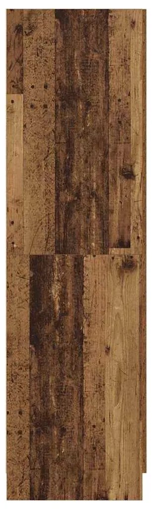 Ruhásszekrény polcokkal Öreg fa 82.5 x 51.5 x 180 cm Faanyag
