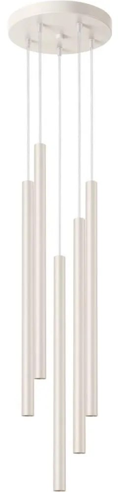 Sollux SL.1516 - Csillár zsinóron PASTELO 5xG9/8W/230V krémes