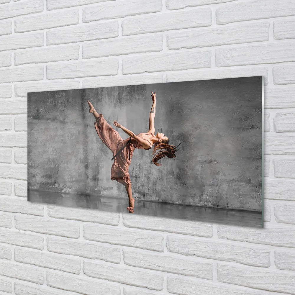Üvegképek Női hosszú haj tánc 120x60cm