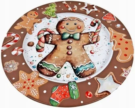 Fém kekszes tányér 33x33x1,5cm