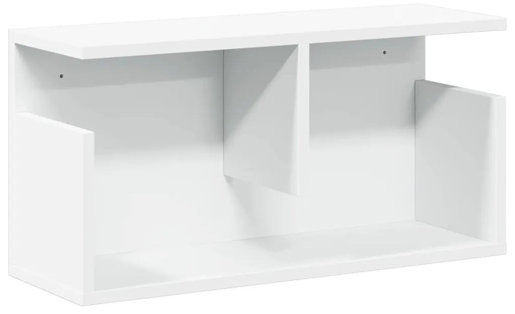 fehér szerelt fa faliszekrény 60 x 20 x 30 cm