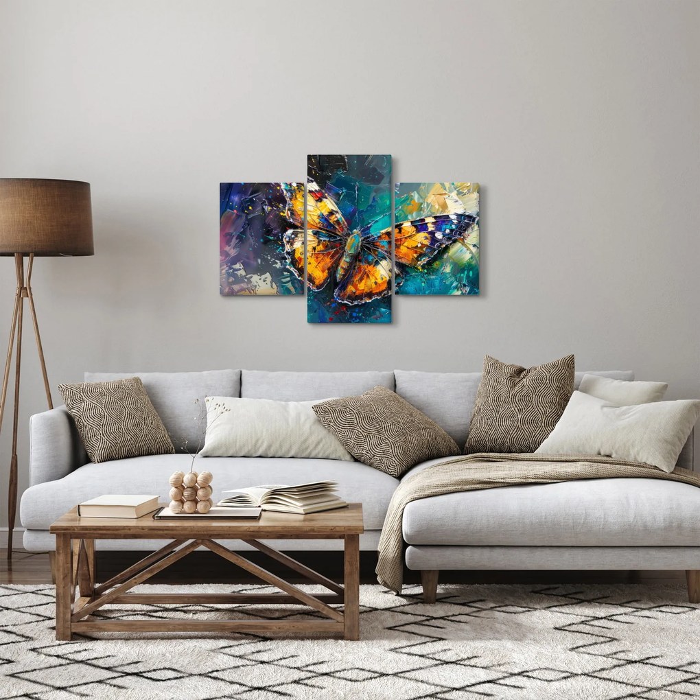 Kép - Pillangó, olajfestmény (90x60 cm)