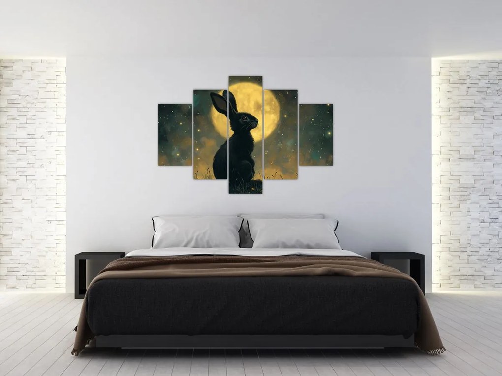 Kép - Nyúl és hold (150x105 cm)