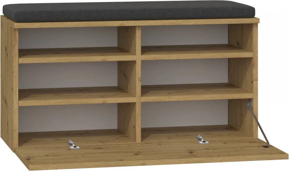 Riva cipősszekrény, tölgy