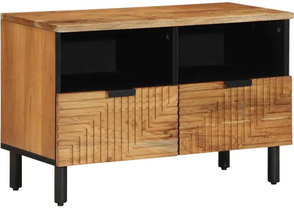 vidaXL tömör akácfa TV-szekrény 70 x 33 x 46 cm
