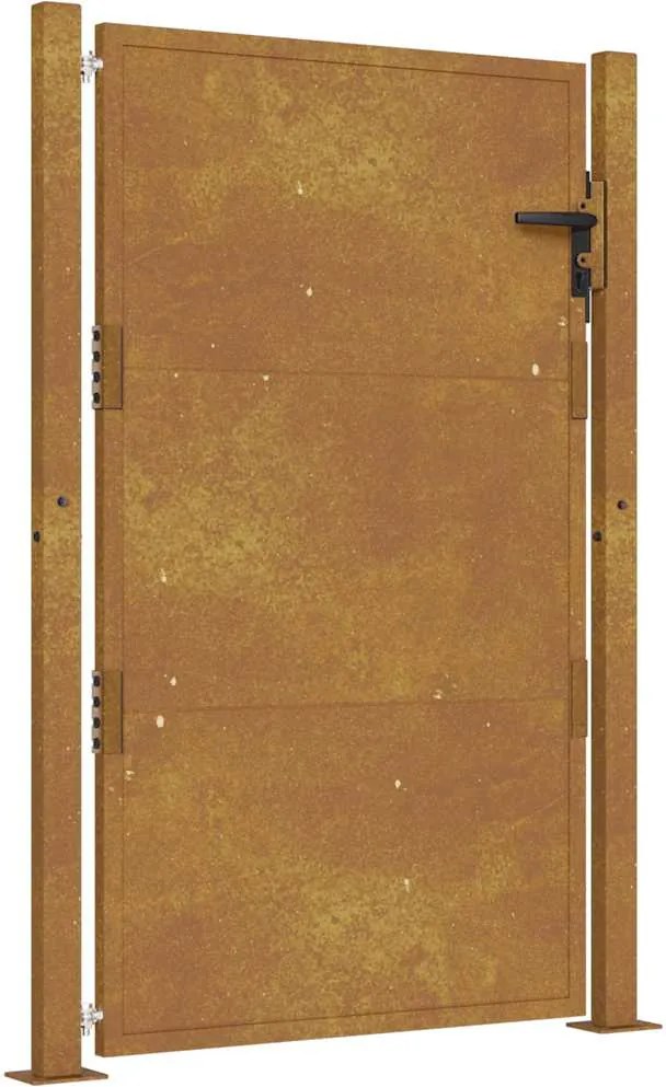 vidaXL Corten acél kerti kapu 100x125 cm