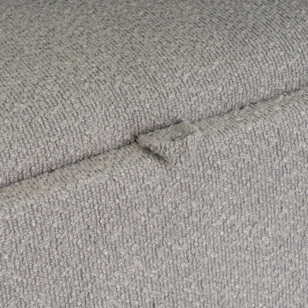 Világosszürke buklé puff – Casa Selección