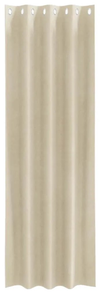 Függönyök függönyökkel 2 pcs Krém 140 x 260 cm Bársony