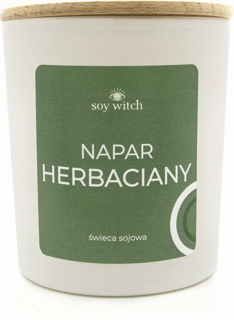 Illatos Szójaviasz Gyertya Üvegben, Tea Főzet Illattal, 35 Órás, Vegán Gyertya