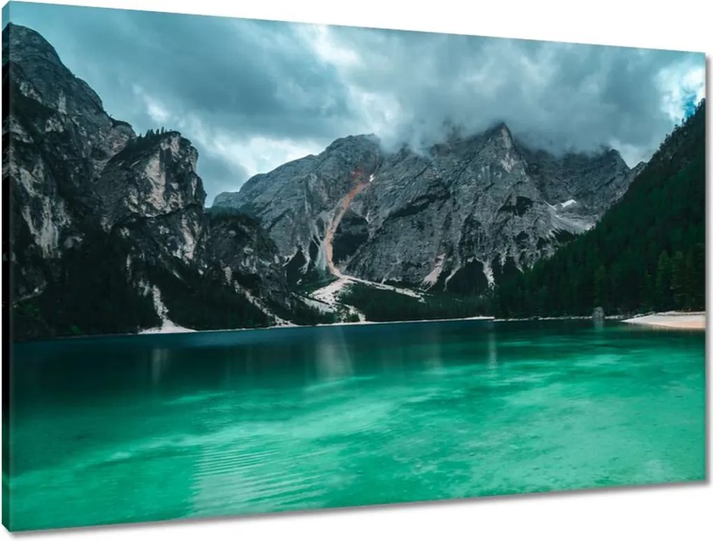 Vászonkép 90x60 Hegyi tó Tájkép