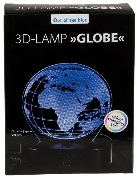 3D földgömb lámpa