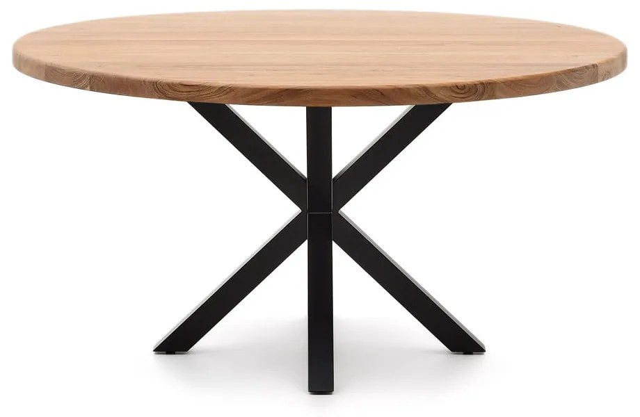 Étkezőasztal akácfa asztallappal ø 150 cm Argo – Kave Home