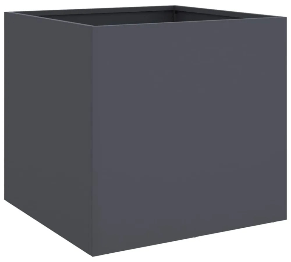 vidaXL 2 db antracitszürke acél növénytartó 49 x 47 x 46 cm