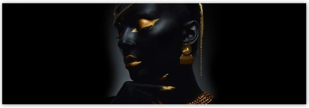 Fotótapéták 312x104 Aranyozott arc