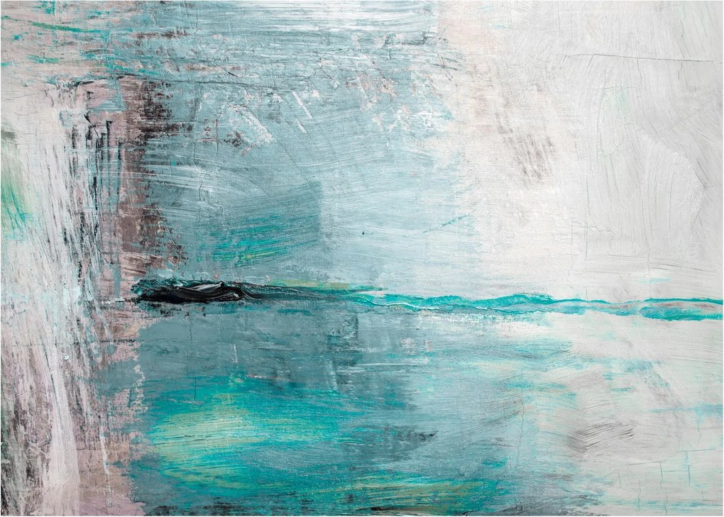 Üveg kép - Absztrakt olajfestmény (70x50 cm)