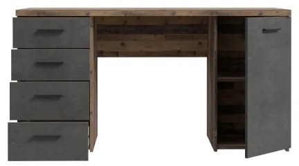 Íróasztal ARENO barna/grafit