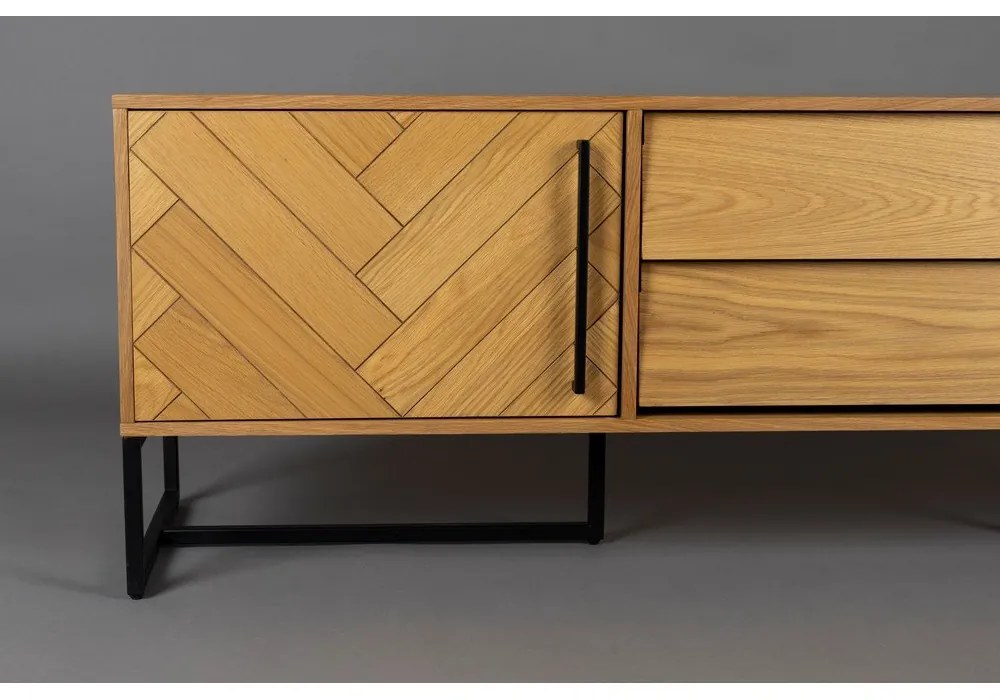 TV-állvány tölgyfa dekorral 180x60 cm Class - Dutchbone