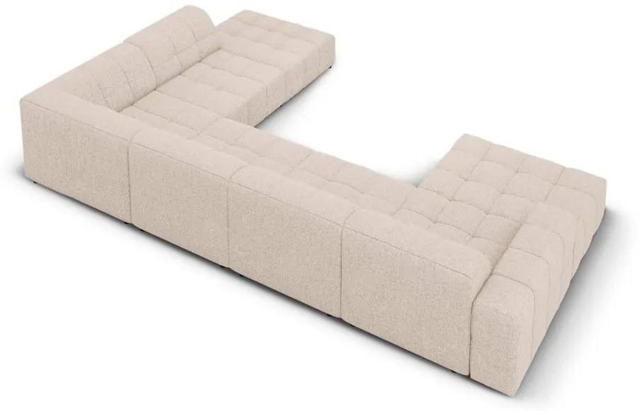 Bézs sarokkanapé (jobb oldali-U alakú) Chicago – Cosmopolitan Design