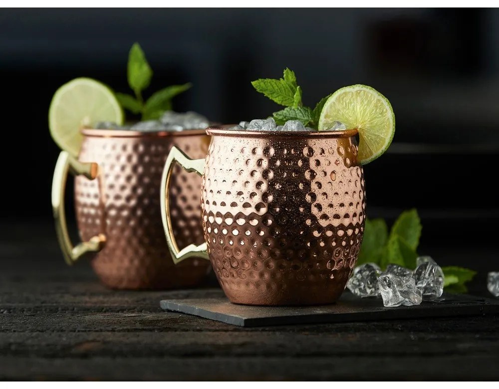 Rézszínű acél bögre szett 2 db-os 400 ml Moscow Mule – Lyngby Glas