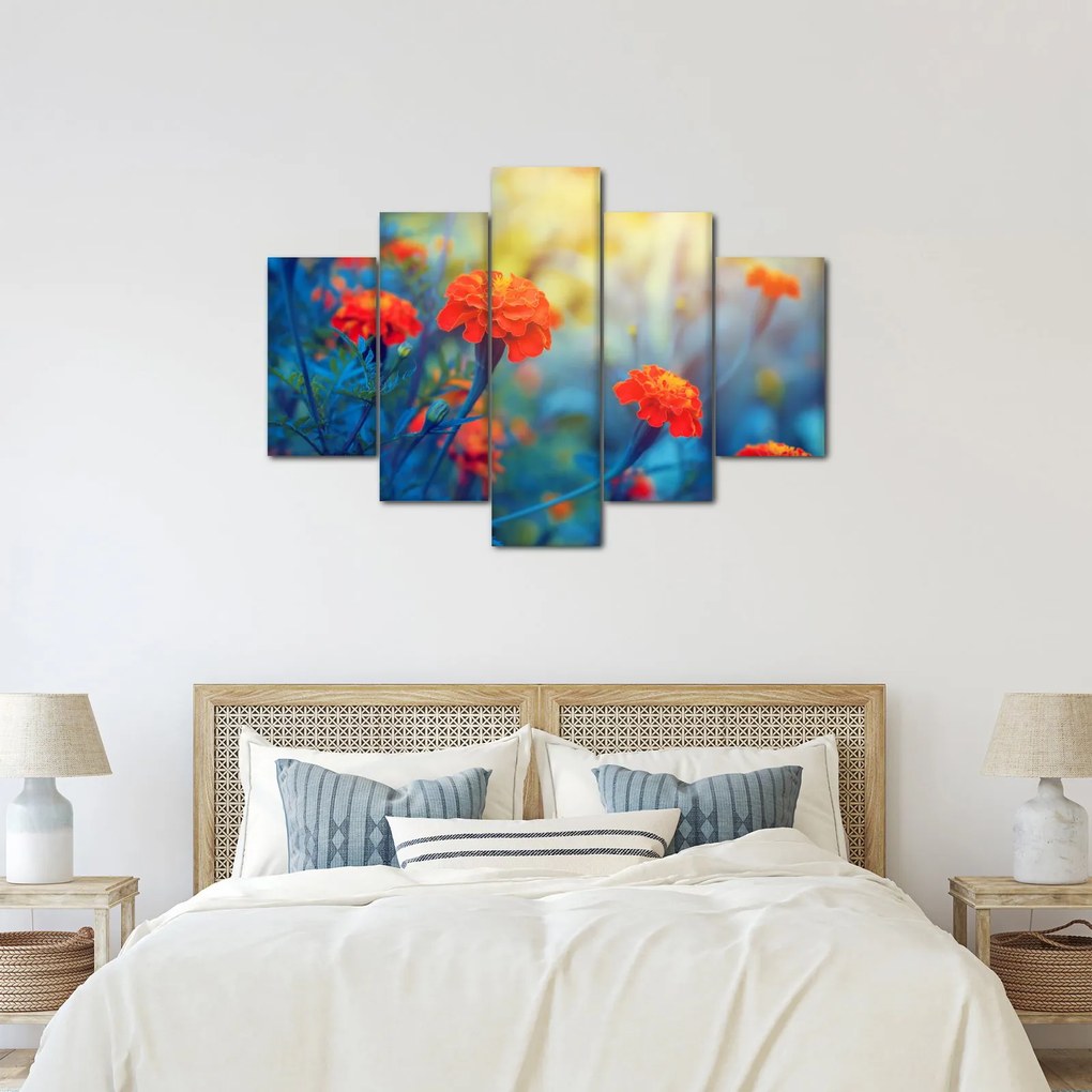 Kép - Narancssárga virágok (150x105 cm)