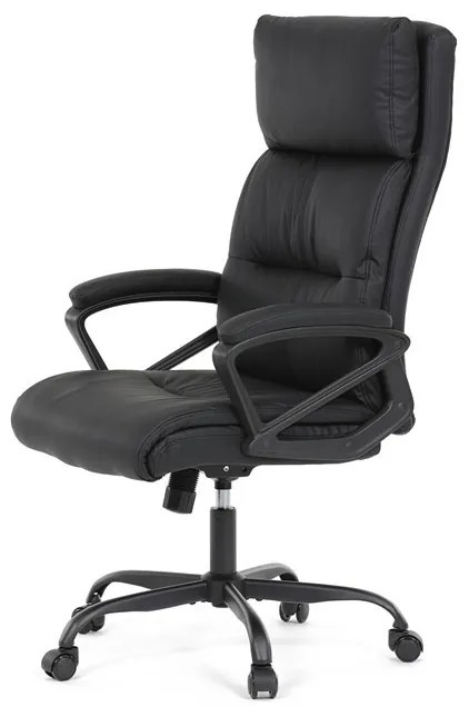 Irodai szék hintamechanikával, fekete műbőr kárpittal. KA-Y346 BK